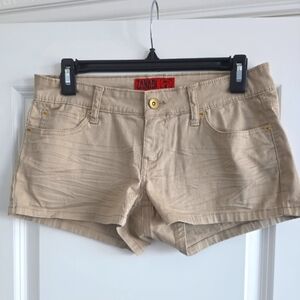 Zanadi Women's Beige Jean Shorts Size 7 Juniors